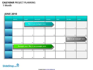 Forms Project Planning Calendar