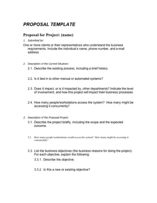 Forms Proposal Template