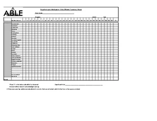 Forms Psychotropic Medication Side Effects Tracking Sheet