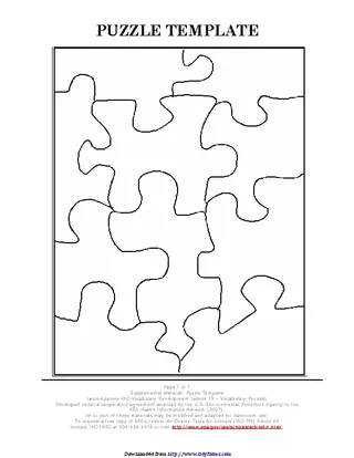 Forms Puzzle Template 1