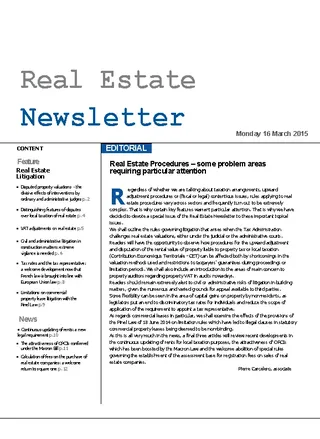 Forms Real Estate Newsletter