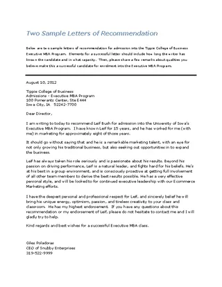 Forms Reference Letter For College Acceptance