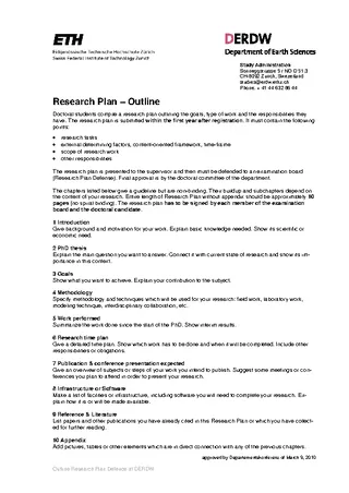 Research Plan Timeline Template