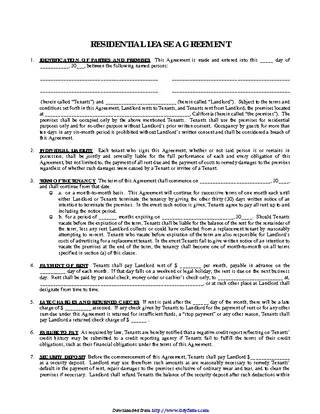 Residential Lease Agreement 1