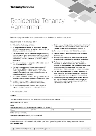 Residential Rental Agreement Templates