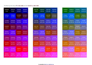 Rgb Html Color Codes