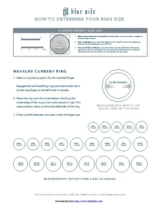 Ring Size Chart 1