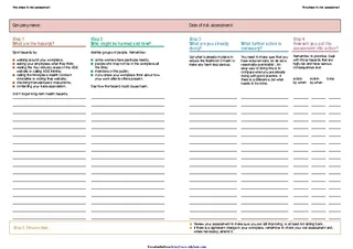 Forms Risk Assessment Template 1