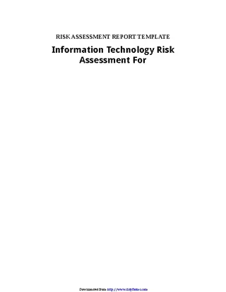Forms Risk Assessment Template 3