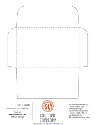 Rounded Envelope Template - PDFSimpli