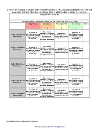 Rubric Template 2