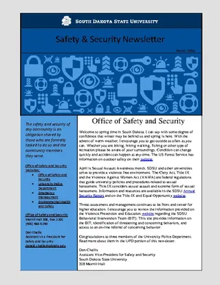 Forms Safety And Security Newsletter