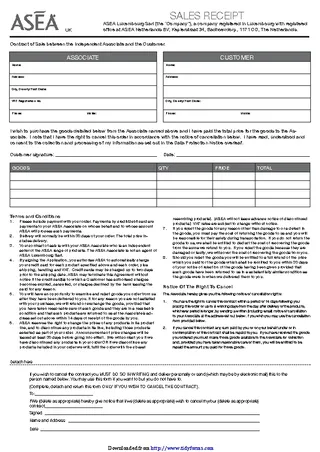 Forms Sales Receipt Template 3