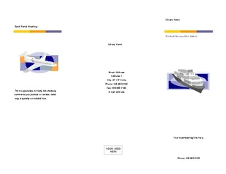 Forms Sample Blank Brochure