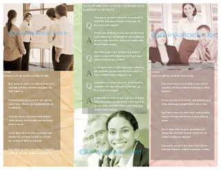 Forms Sample Business Brochure Outside Template