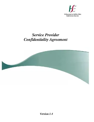 Sample Client Service Provider Confidentiality Agreement