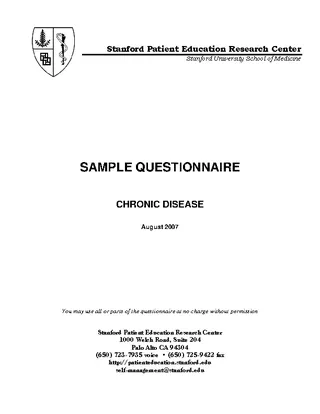 Sample Questionnaire For Education Research Center