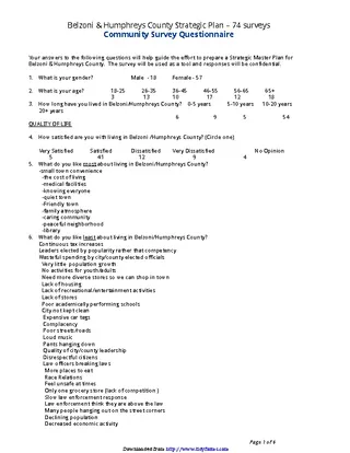 Forms Sample Survey Questions 5