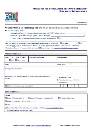 School Applicaton Form Word Document Free Download