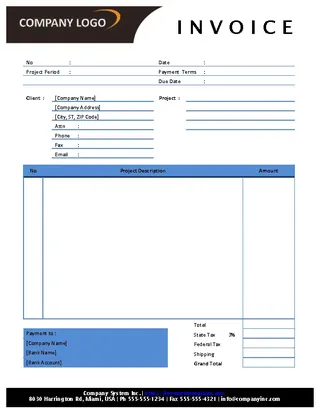 Self Employed Consultant Invoice Template