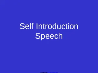 Forms Self Introduction Speech