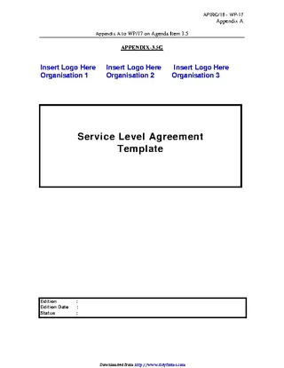 Forms Service Level Agreement Template 2