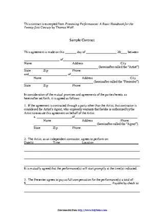 Simple Contract Template