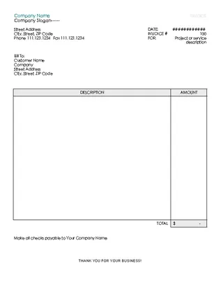 Forms Simple Invoice Calculates Total1