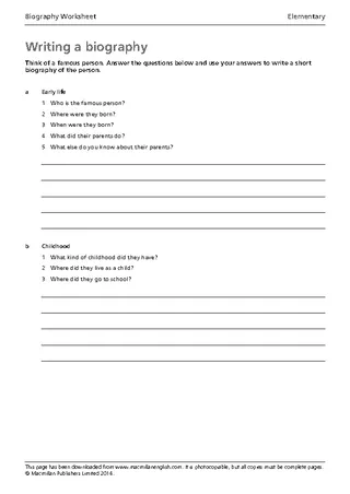 Simple Worksheet Template