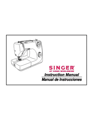 Singer Instruction Manual Sample