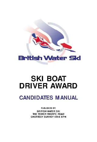 Ski Boat Driver Award