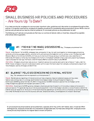Forms Small Business Hr Policy Template