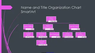 Small Business Organizational Chart Black Pink Widescreen