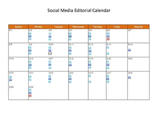 Forms Social Media Editorial Calendar Template
