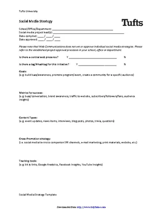 Forms Social Media Strategy Template 2