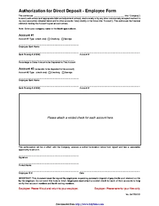 Forms Social Security Direct Deposit Form