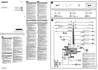 Sony Installation Connections Manual Sample