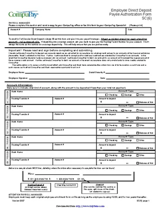 Forms South Carolina Direct Deposit Form 3