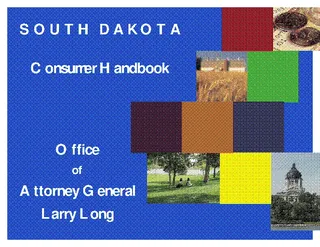 South Dakota Consumer Handbook Attorney General