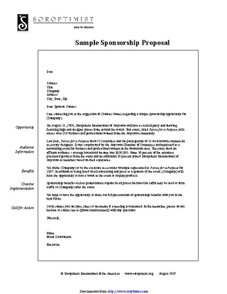 Sponsorship Proposal Template 2