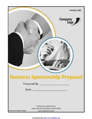 Sponsorship Proposal Template 3