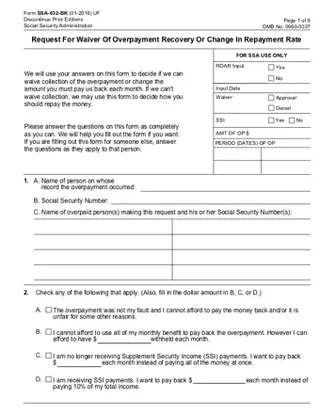 Forms SSA-632