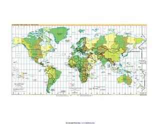 Standard Time Zones Of The World