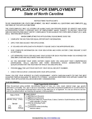 Forms state-of-north-carolina-application-for-employment-1