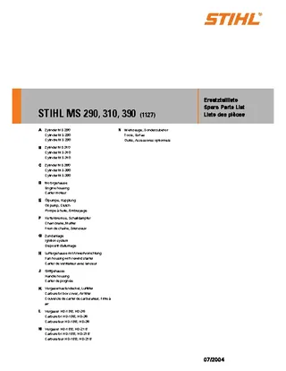 Forms Stihl Parts List Sample