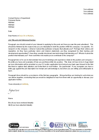 Forms Student Cover Letter Template