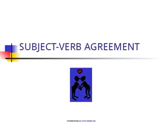 Forms Subject Verb Agreement Ppt 3
