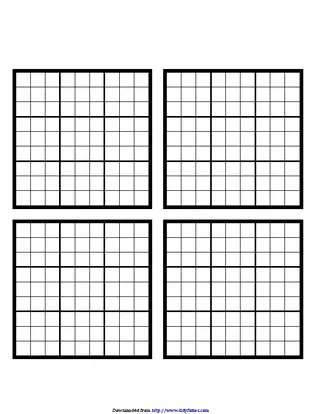 Forms Sudoku Blank