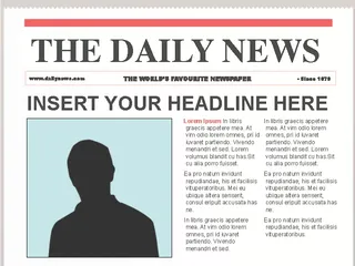 Forms Sunshine Editable News Paper Template Free Ppt Format