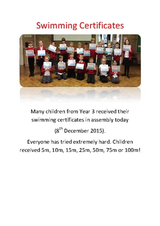 Forms Swimming Certificates